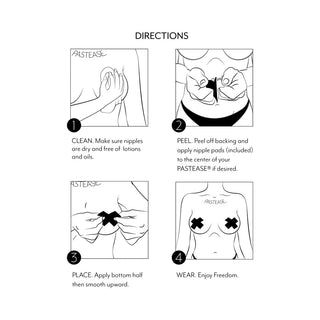 Pastease Glitter Fuck You Middle Finger Pasties - Horny Stoner