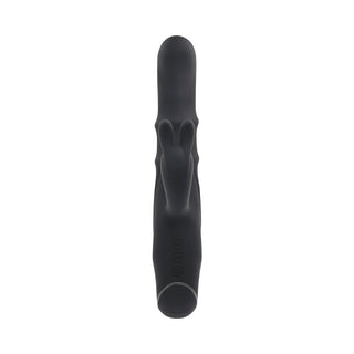 Evolved Ringmaster Rechargeable Dual Stim Vibe Silicone Black - Horny Stoner