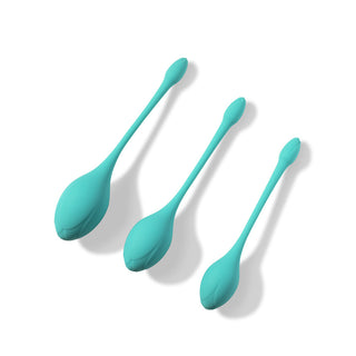 Honey Play Box Bluebell Floral Weighted Kegel Ball 3-Piece Set - Horny Stoner