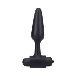 In A Bag Vibrating Butt Plug 4 in. Black - Horny Stoner