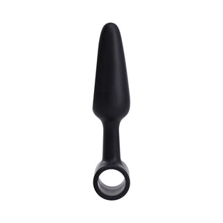 In A Bag Vibrating Butt Plug 4 in. Black - Horny Stoner