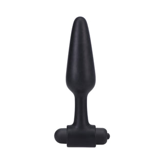 In A Bag Vibrating Butt Plug 5 in. Black - Horny Stoner