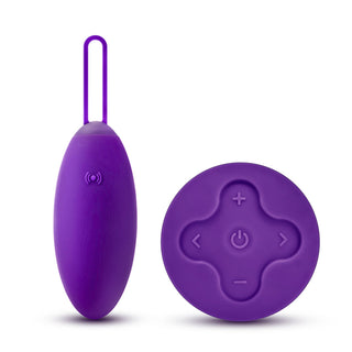 Wellness Imara Vibrating Egg with Remote Purple - Horny Stoner