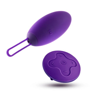 Wellness Imara Vibrating Egg with Remote Purple - Horny Stoner