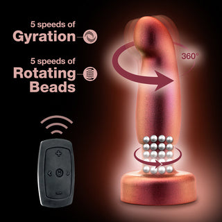 Anal Adventures Matrix Bionic Plug with Remote Cosmic Copper - Horny Stoner
