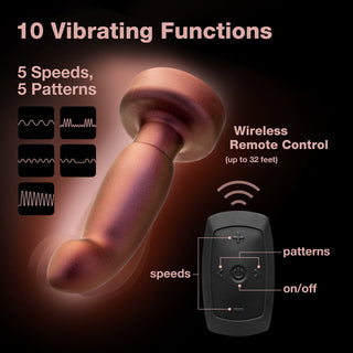Anal Adventures Matrix Bionic Plug with Remote Cosmic Copper - Horny Stoner