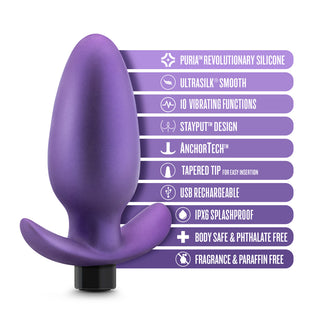 Anal Adventures Matrix Excelsior Plug Astro Violet - Horny Stoner