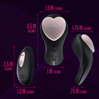 Temptasia Heartbeat Panty Vibe with Remote Pink - Horny Stoner