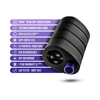M Elite Platinum Strok Black - Horny Stoner