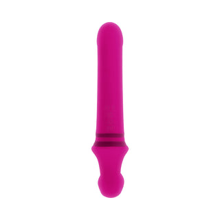 Gender X Sharing Is Caring Rechargeable Silicone Dual-Ended Vibrator Pink - Horny Stoner