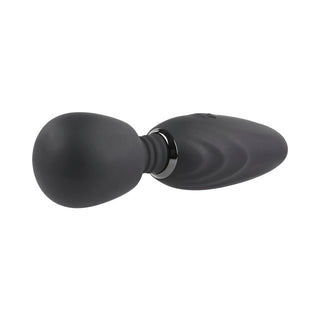 Selopa Buzz One Out Rechargeable Silicone Mini Wand Vibrator Black - Horny Stoner
