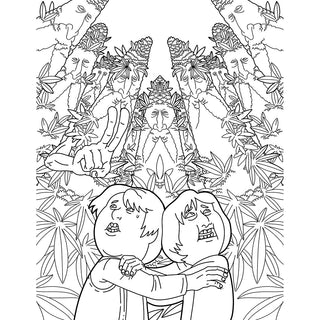 The Lord of the Smoke Rings Coloring Book - Horny Stoner