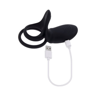 Playboy Just Right Rechargeable Silicone C-Ring - Horny Stoner