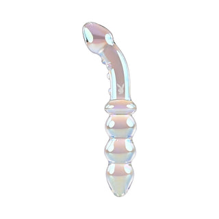 Playboy Jewels Double Glass Dildo - Horny Stoner