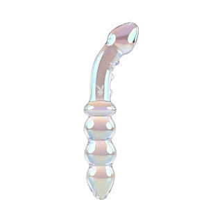 Playboy Jewels Double Glass Dildo - Horny Stoner