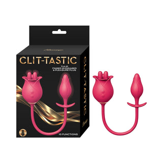 Clit-Tastic Tulip Finger Massger & Butt Plug