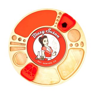 Blazy Susan Spinning Rolling Trays - Horny Stoner