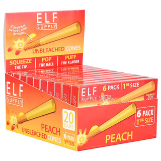 ELF Unbleached Flavor Pop Pre-Rolled Cones | 1 1/4 | 6pc | 20pk - Horny Stoner
