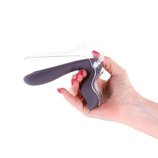 INYA Gyno Vibe Speculum with LED Gray - Horny Stoner