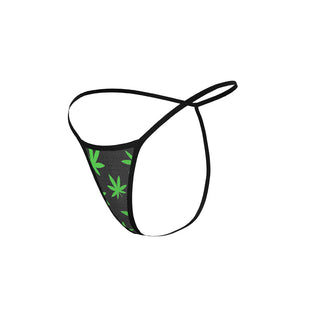 Magic Silk Hazy Dayz Crop Top, Skirt & G-String Set Pot Leaf - Horny Stoner