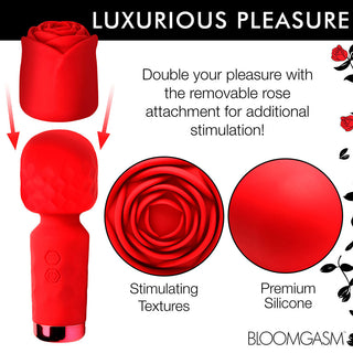 Bloomgasm Pleasure Rose-Petite Mini Silicone Rose Wand - Horny Stoner