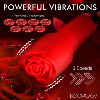 Bloomgasm Pleasure Rose-Petite Mini Silicone Rose Wand - Horny Stoner