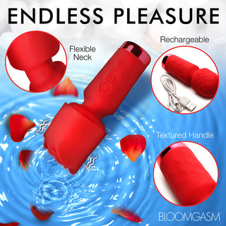 Bloomgasm Pleasure Rose-Petite Mini Silicone Rose Wand - Horny Stoner