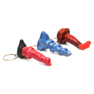 Creature Cocks Hell-Hound, Lord Kraken & King Cobra Silicone Keychain Set - Horny Stoner