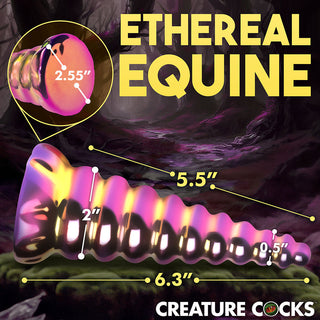 Creature Cocks Twilight Rainbow Glass Dildo - Horny Stoner