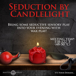 Master Series Flaming Rose Drip Candle - Horny Stoner
