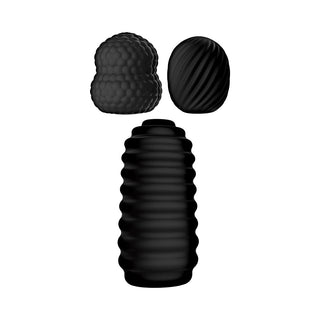 Delite Pocket Masturbator Kit Black - Horny Stoner