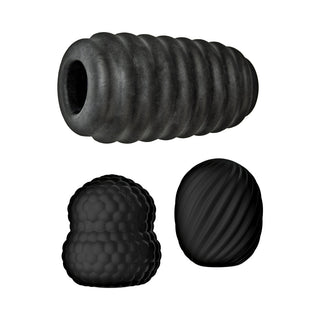 Delite Pocket Masturbator Kit Black - Horny Stoner