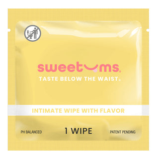 Sweetums Intimate Wipes Pina Colada Flavor 10-Pack - Horny Stoner