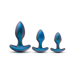 Anal Adventures Matrix Cosmos Plug Kit Lunar Blue - Horny Stoner