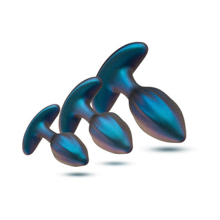 Anal Adventures Matrix Cosmos Plug Kit Lunar Blue - Horny Stoner