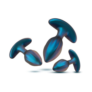 Anal Adventures Matrix Cosmos Plug Kit Lunar Blue - Horny Stoner