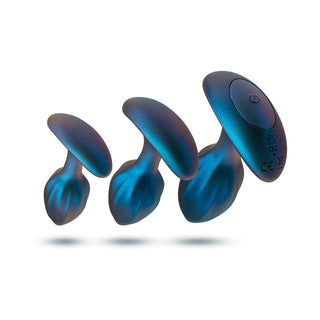 Anal Adventures Matrix Cosmos Plug Kit Lunar Blue - Horny Stoner