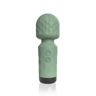 Screaming O Cuties Winny Vibrating Mini Wand Sage Green - Horny Stoner