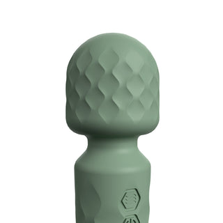 Screaming O Cuties Winny Vibrating Mini Wand Sage Green - Horny Stoner