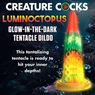 Creature Cocks Luminoctopus Glow-in-the-Dark Tentacle Dildo - Horny Stoner