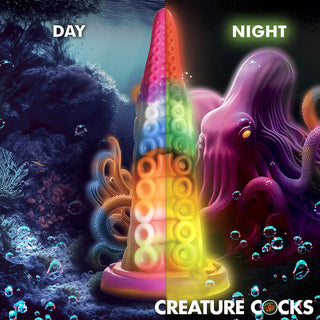 Creature Cocks Luminoctopus Glow-in-the-Dark Tentacle Dildo - Horny Stoner