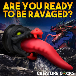 Creature Cocks Dragon Roar Silicone Dildo - Horny Stoner