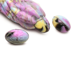 Creature Cocks Dragon Spawn Dragon Ovipositor Silicone Dildo with Eggs - Horny Stoner