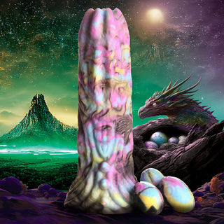 Creature Cocks Dragon Spawn Dragon Ovipositor Silicone Dildo with Eggs - Horny Stoner