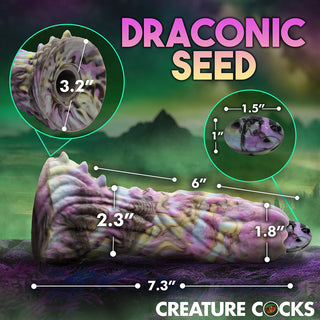 Creature Cocks Dragon Spawn Dragon Ovipositor Silicone Dildo with Eggs - Horny Stoner