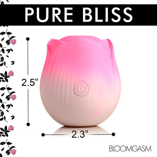 Bloomgasm Pulsing Petals Throbbing Rose Stimulator Pink - Horny Stoner