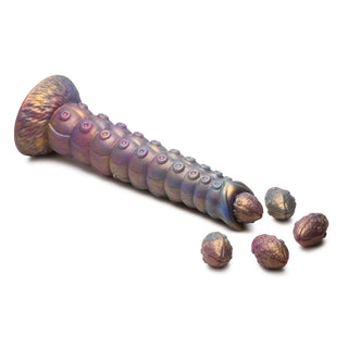 Creature Cocks Deep Invader Tentacle Ovipositor Silicone Dildo with Eggs - Horny Stoner