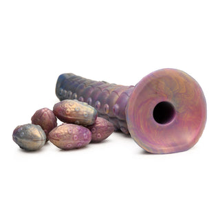 Creature Cocks Deep Invader Tentacle Ovipositor Silicone Dildo with Eggs - Horny Stoner