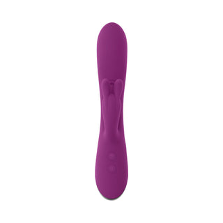 Playboy Busy Bunny Rechargeable Dual Stimulator Vibrator Silicone Wild Aster - Horny Stoner