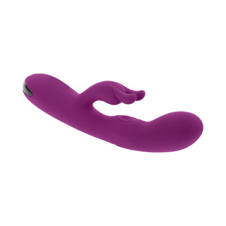 Playboy Busy Bunny Rechargeable Dual Stimulator Vibrator Silicone Wild Aster - Horny Stoner